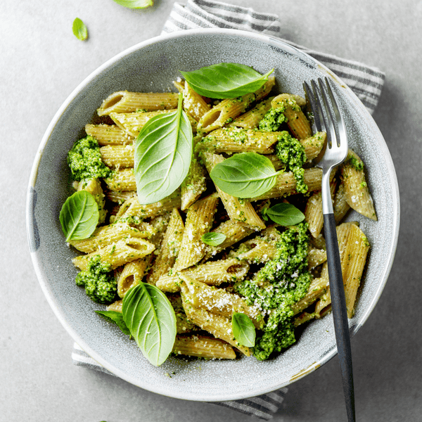 Penne alla Fresca: Selbstgemachtes Grünes Pesto