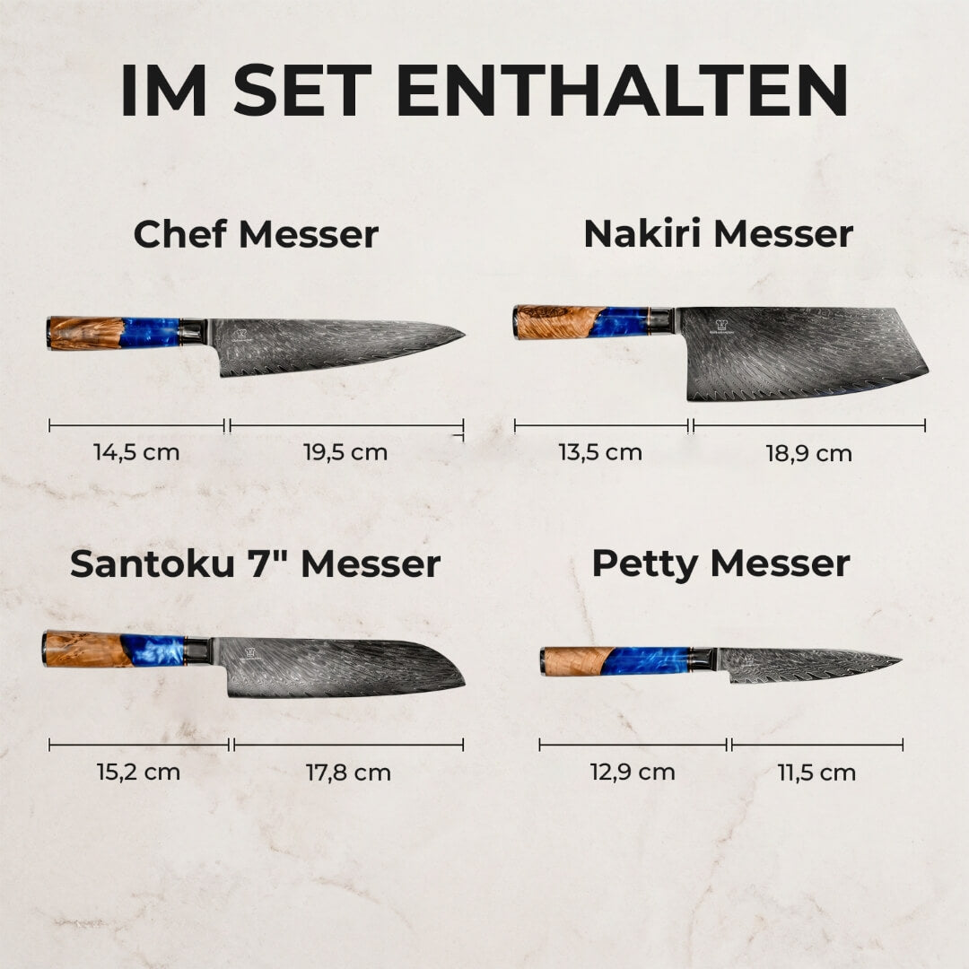 Aoki Damastmesser Set