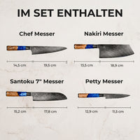 Aoki Damastmesser Set