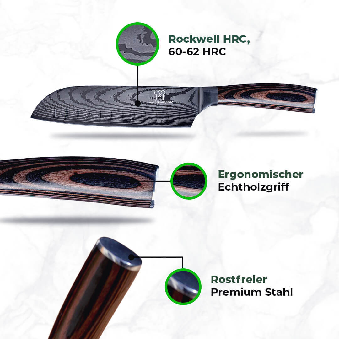 Asiatisches Messerset Premium 8-teilig