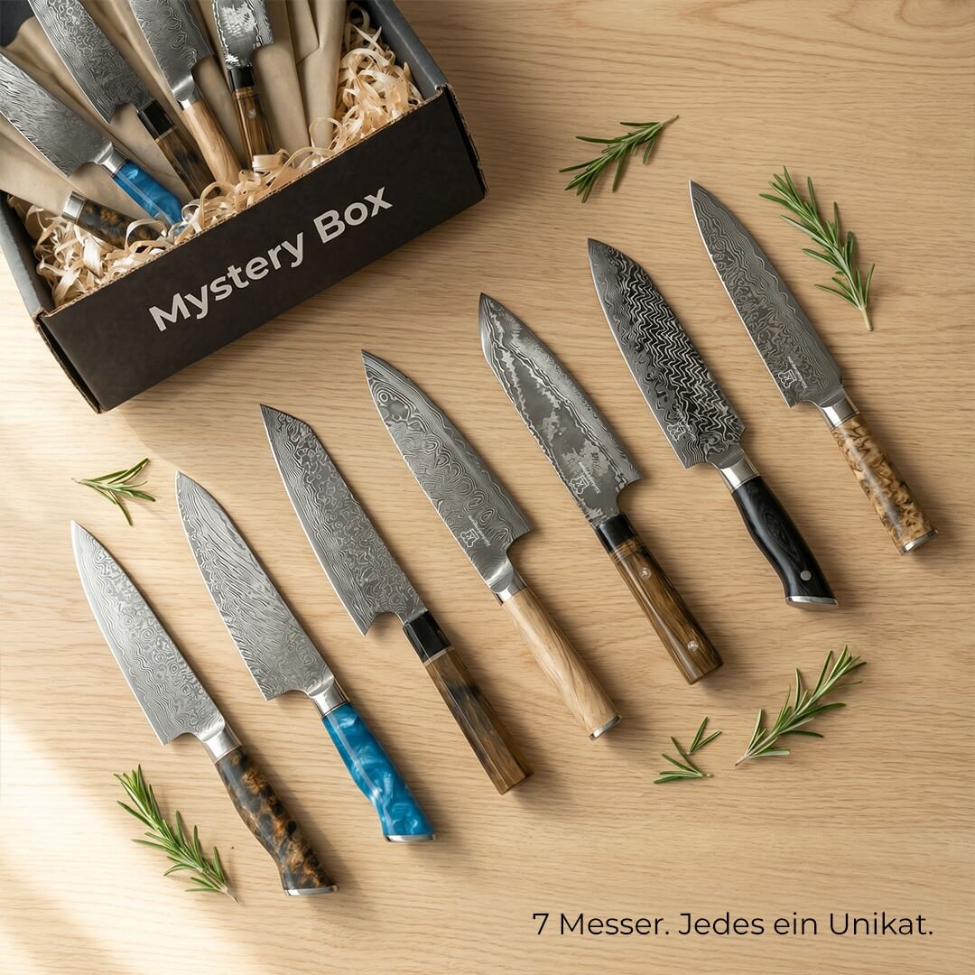 Neu-Premium Mystery Box schwarz | 7 Messer (Kopie)