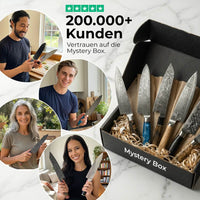 Neu-Premium Mystery Box schwarz | 7 Messer (Kopie)