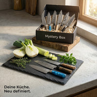 Neu-Premium Mystery Box schwarz | 7 Messer (Kopie)
