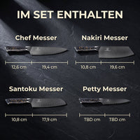 Kiiro Office Damastmesser