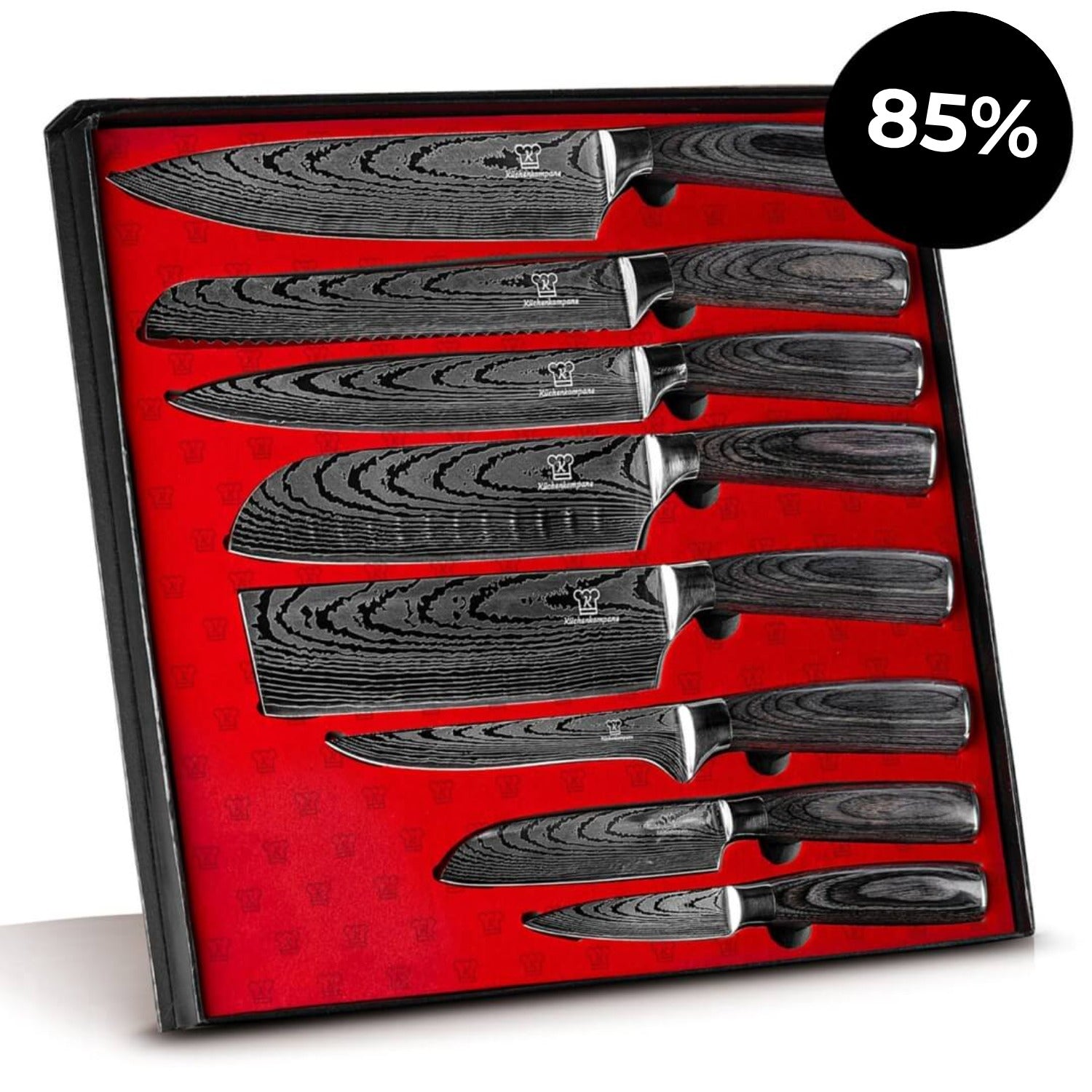 Kurai Messerset Premium 8-teilig / E-Mail Exklusiv