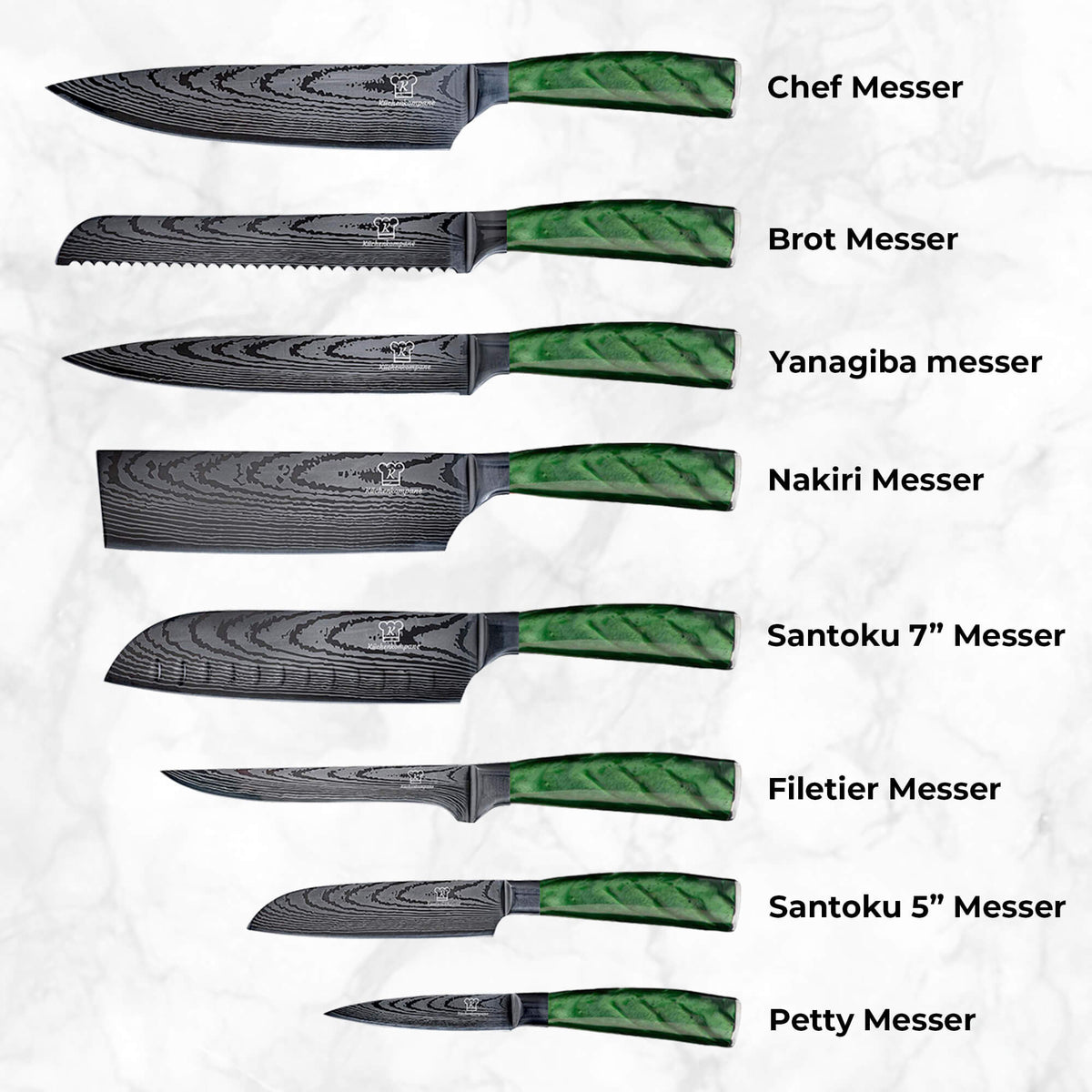 Midori Messerset 8-teilig
