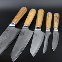 Mokuzai Messerset 5-teilig