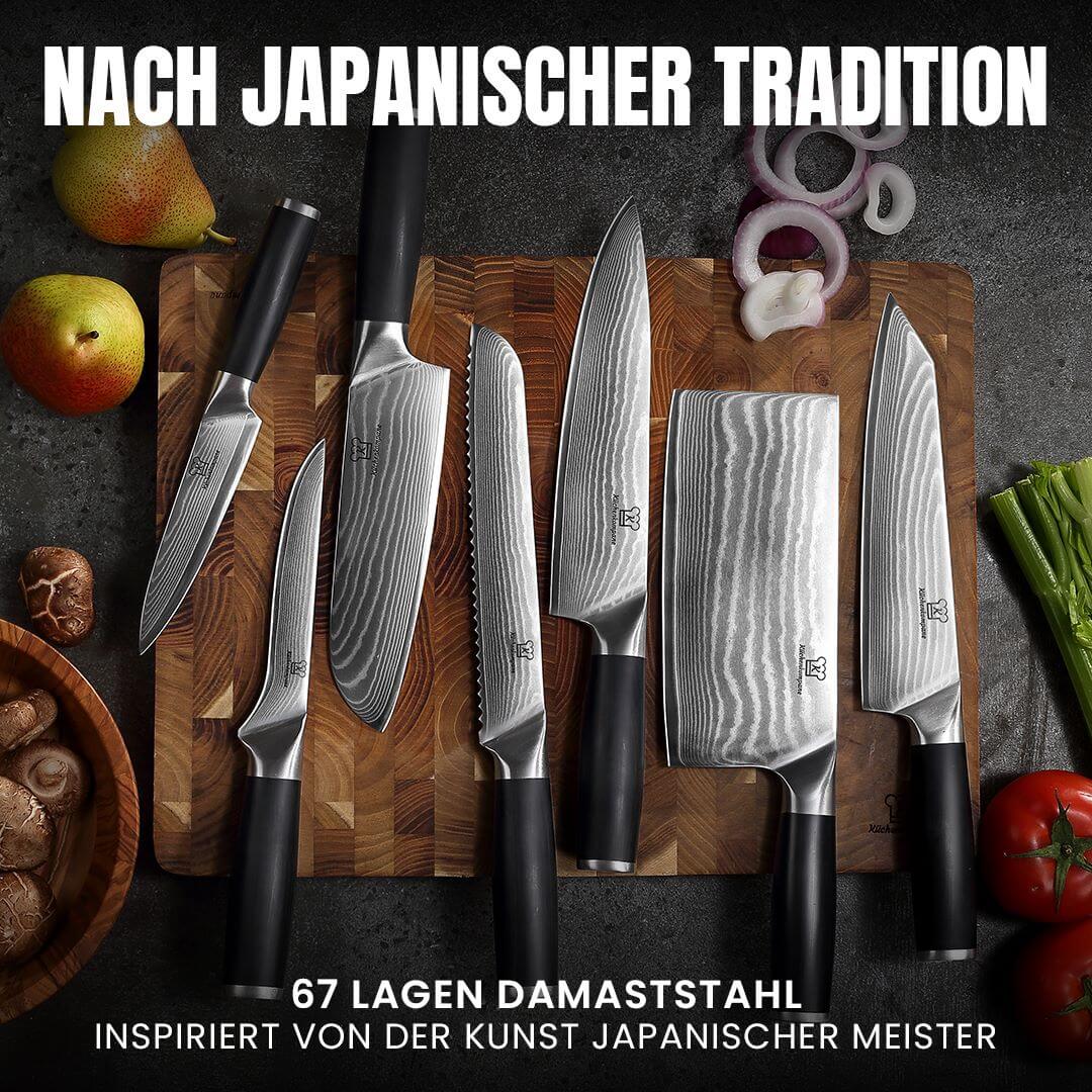 Profi Damast Messerset – 5-teilig