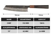 Shikku Santoku + Gratis Taschenmesser