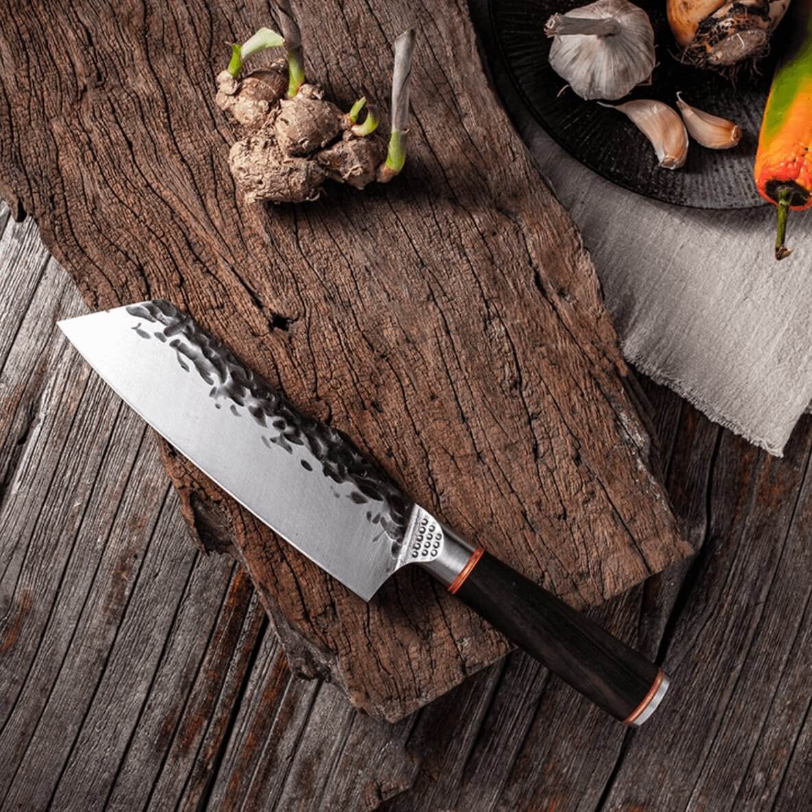 Rustikales Chefmesser - Küchenkompane
